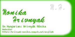 monika hrivnyak business card